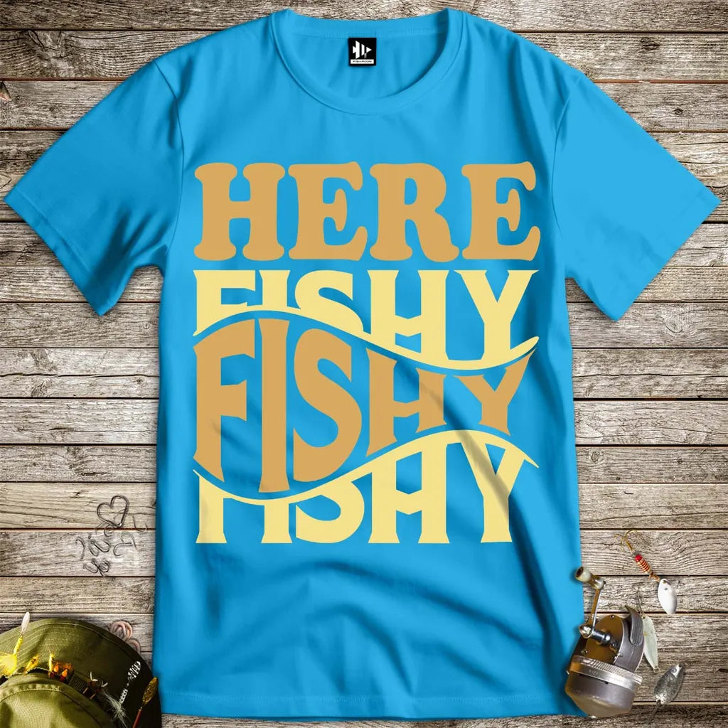 Here Fishy Fishy Tee - FISH - ROOM LLC