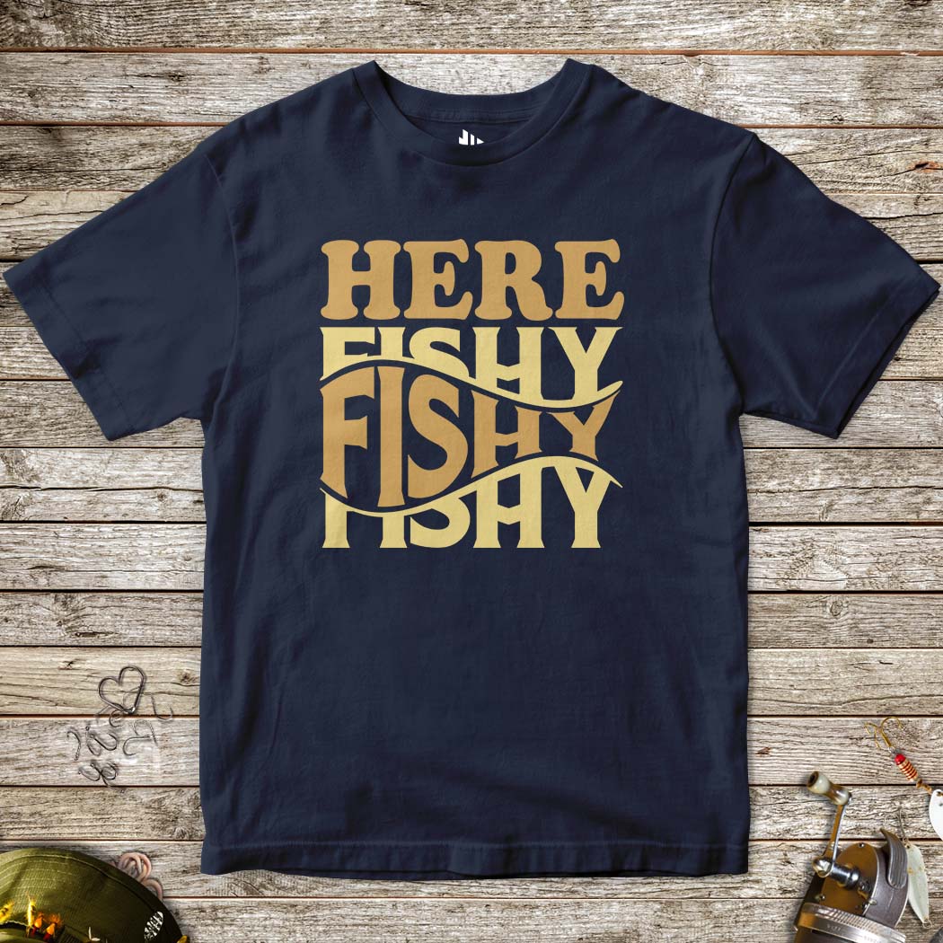 Here Fishy Fishy Tee for Kids - FISH - ROOM LLC