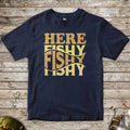 Navy, Here Fishy Fishy Tee for Kids – fish-room