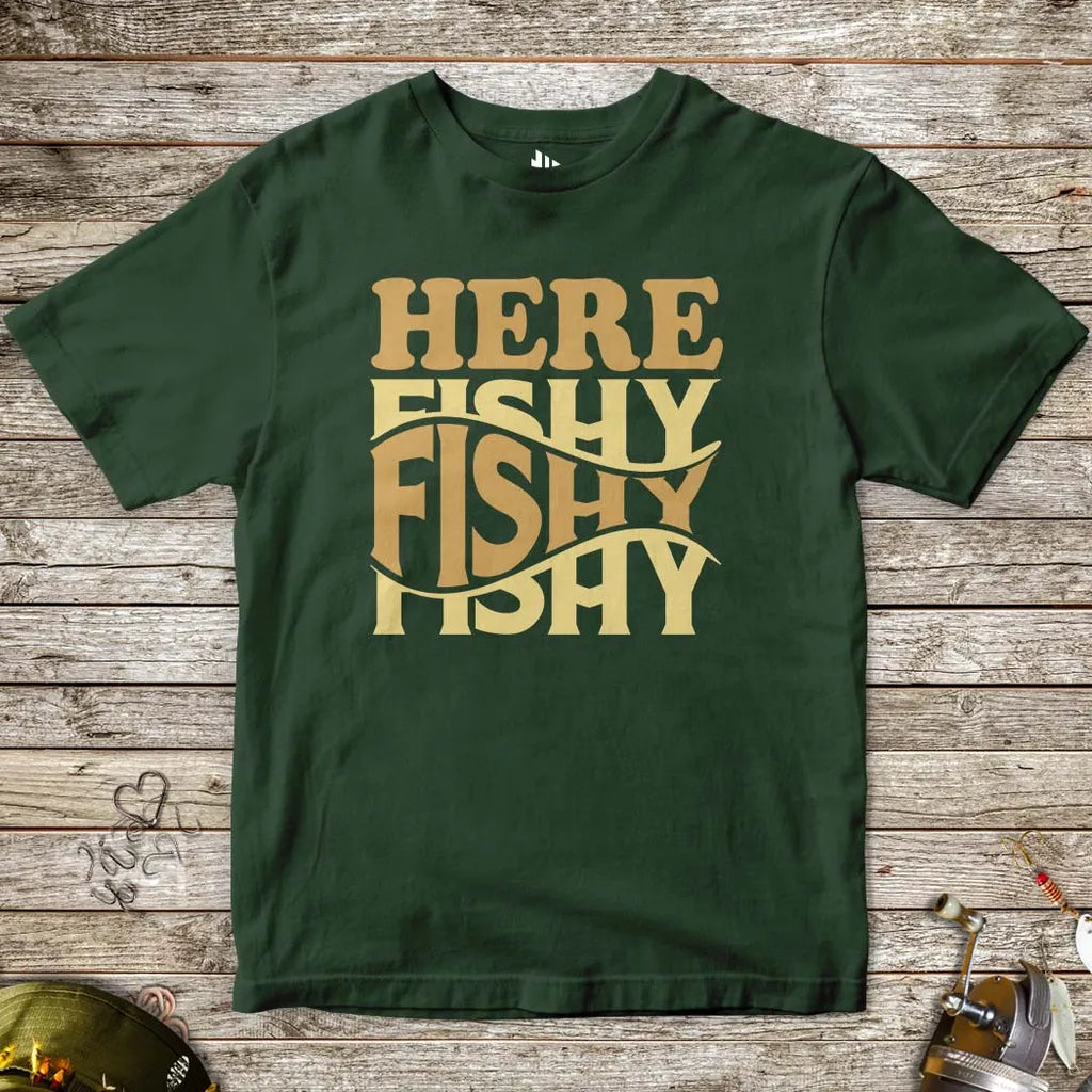 Here Fishy Fishy Tee for Kids - FISH - ROOM LLC