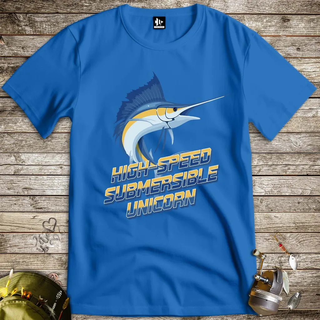High-Speed Submersible Unicorn Tee Royal T-Shirt