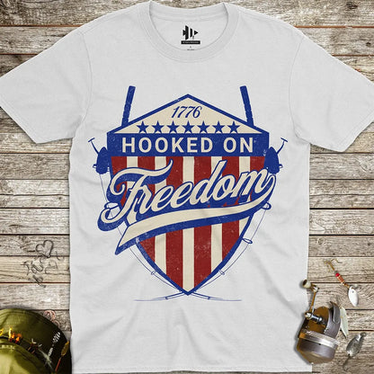 Hooked On Freedom Tee - FISH - ROOM LLC