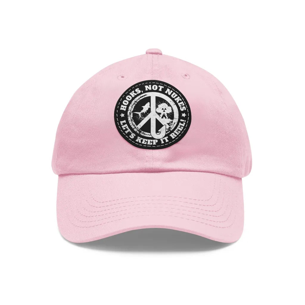 Hooks, Not Nukes – Let’s Keep It Reel! Dad Hat - FISH - ROOM LLC