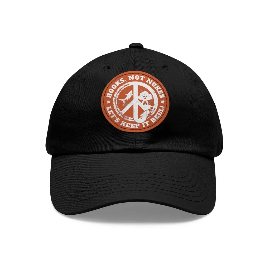 Hooks, Not Nukes – Let’s Keep It Reel! Dad Hat - FISH - ROOM LLC