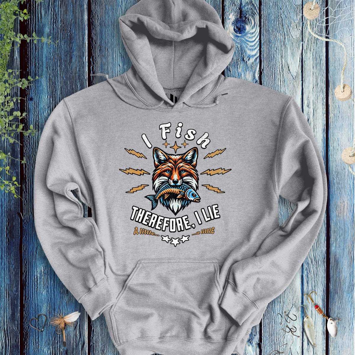 I Fish, Therefore I Lie... A Little Hoodie - FISH - ROOM LLC