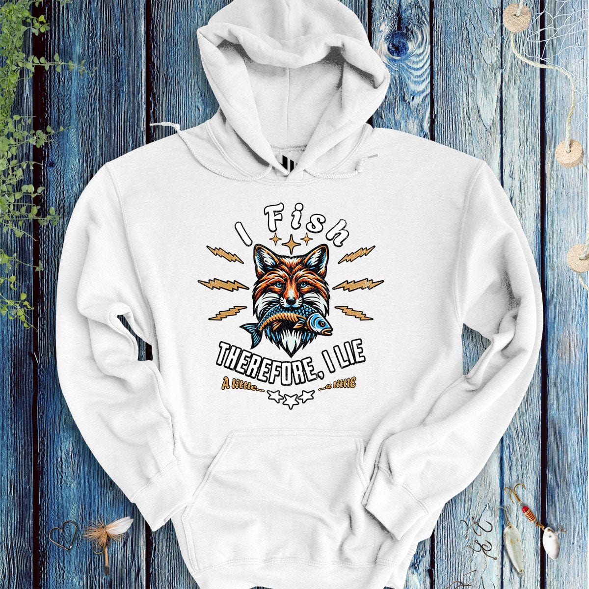 I Fish, Therefore I Lie... A Little Hoodie - FISH - ROOM LLC