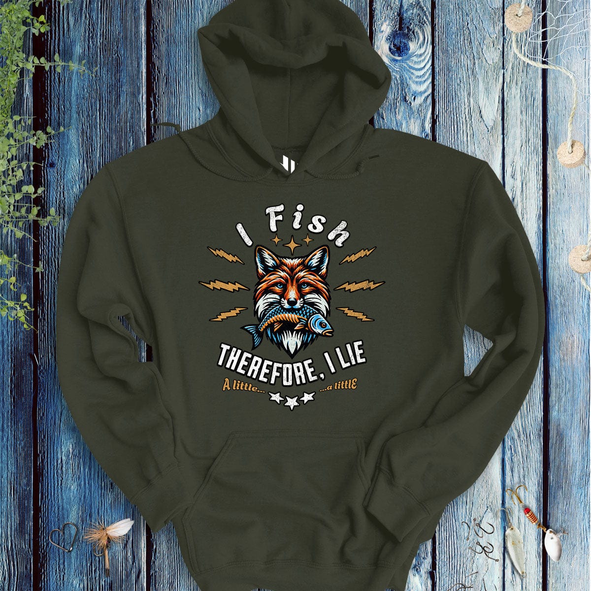 I Fish, Therefore I Lie... A Little Hoodie - FISH - ROOM LLC