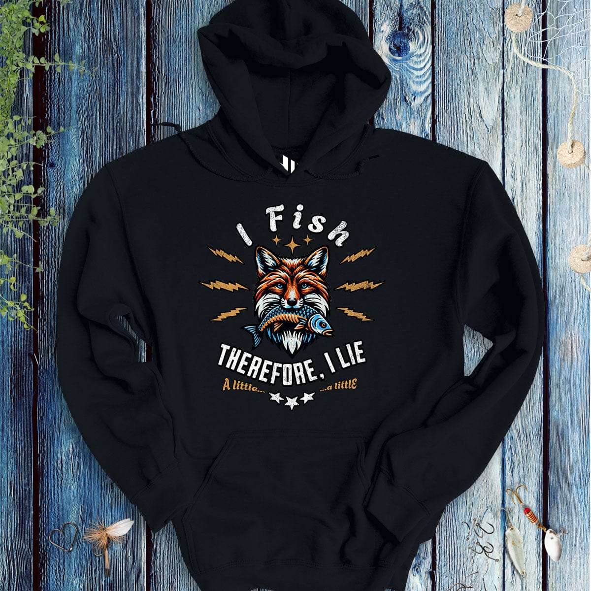 I Fish, Therefore I Lie... A Little Hoodie - FISH - ROOM LLC