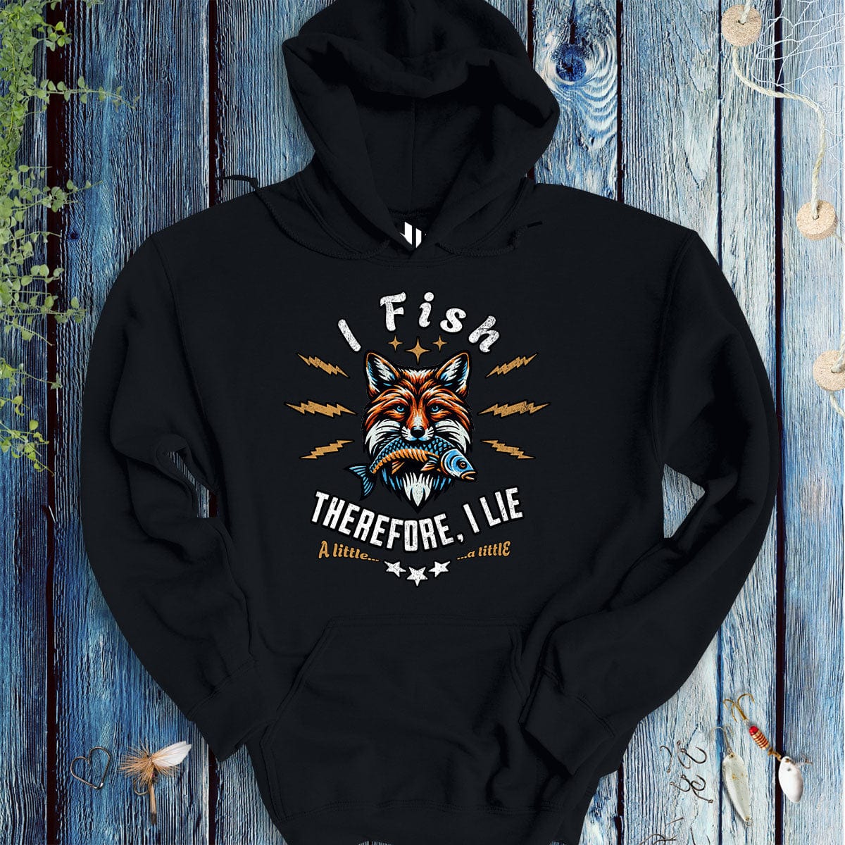 fish-room llc Hoodie Black / S I Fish, Therefore I Lie... A Little Hoodie