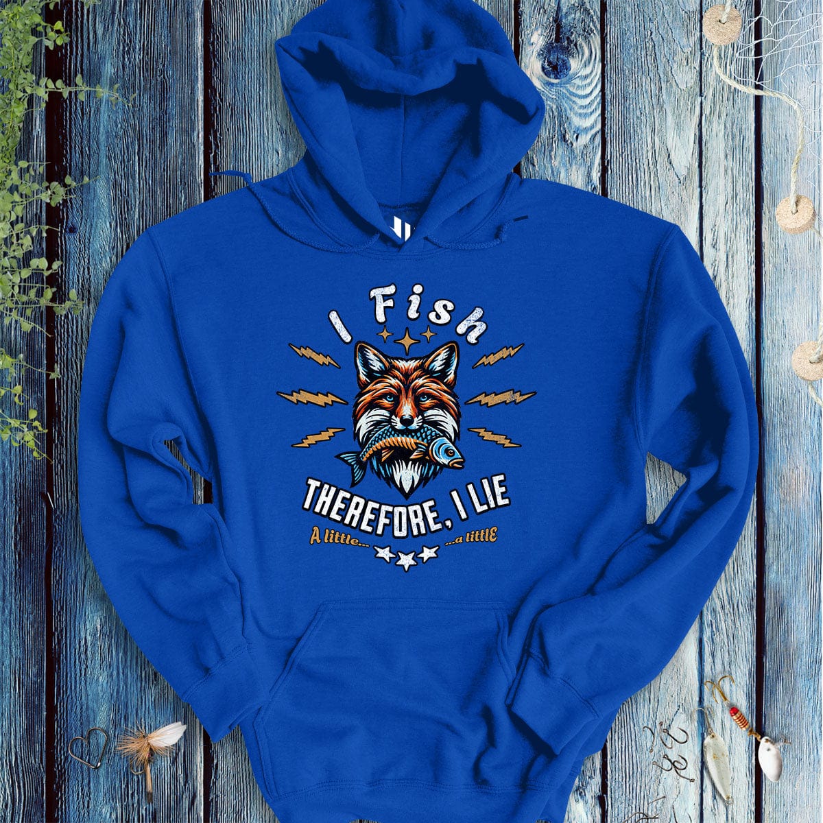 fish-room llc Hoodie Royal / S I Fish, Therefore I Lie... A Little Hoodie