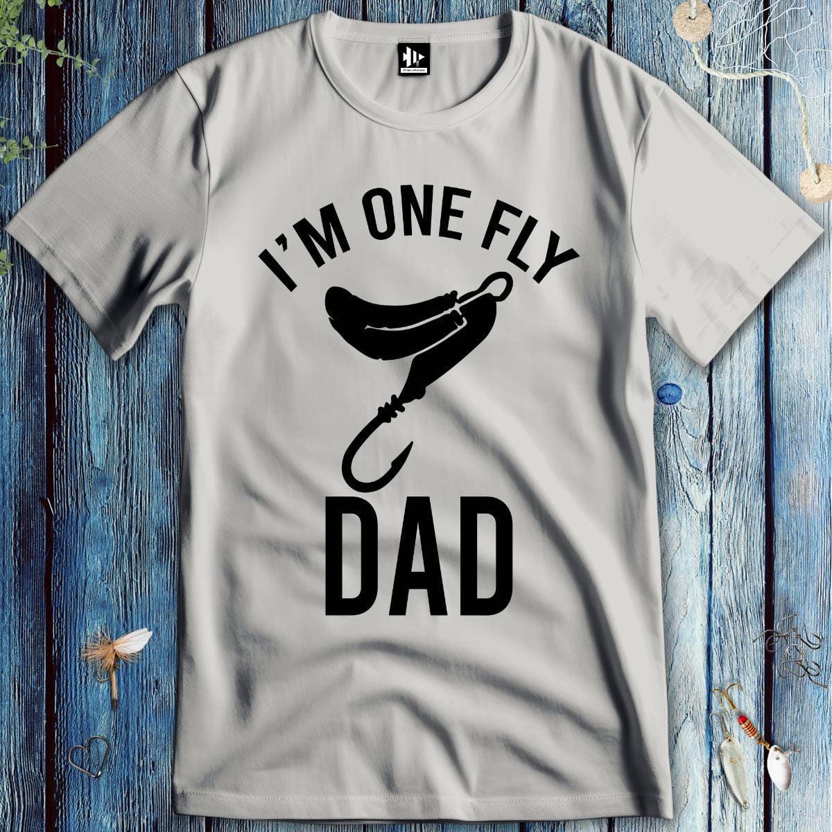 fish-room llc T-Shirt Ice Grey / S I'm One Fly Dad T-Shirt