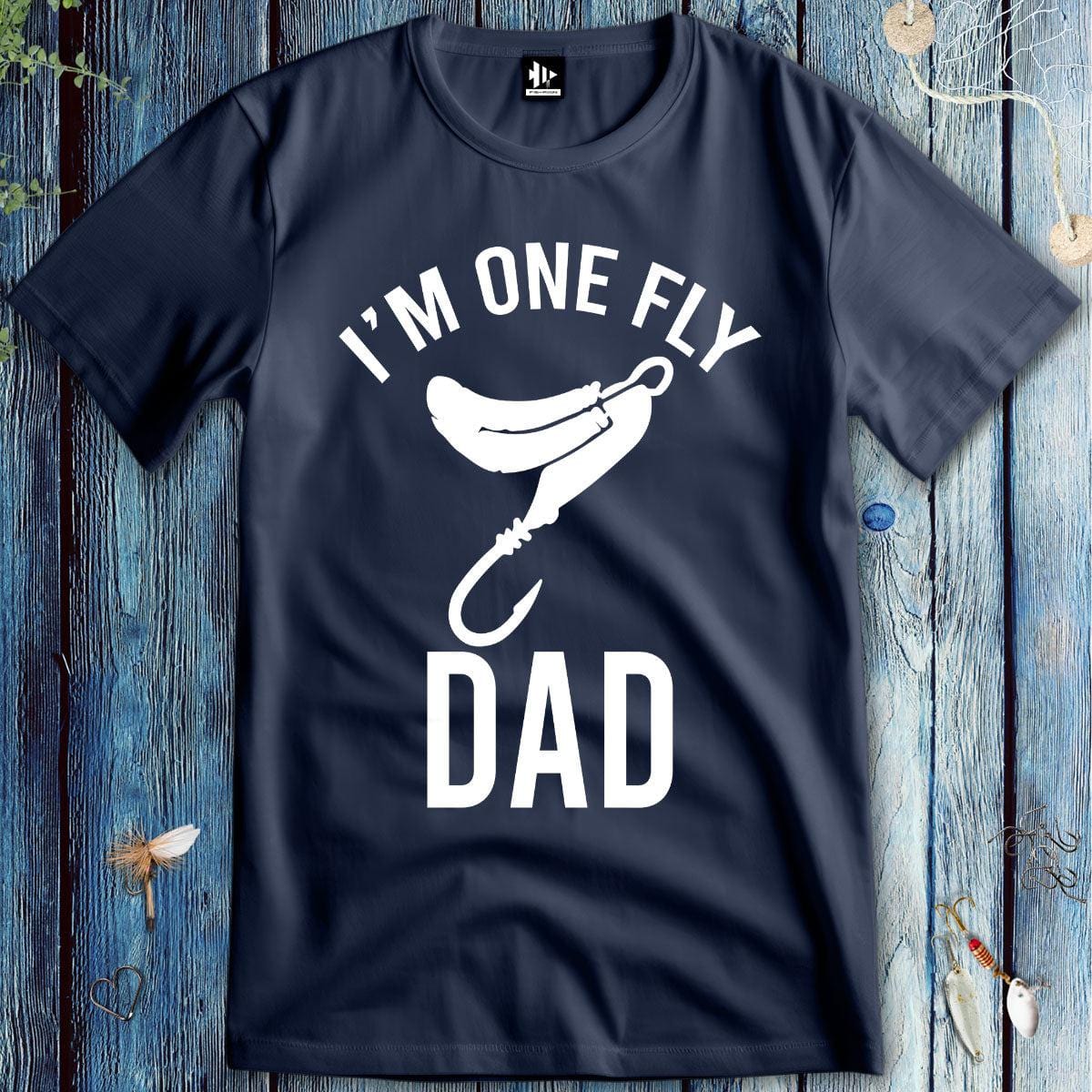 fish-room llc T-Shirt Navy / S I'm One Fly Dad T-Shirt