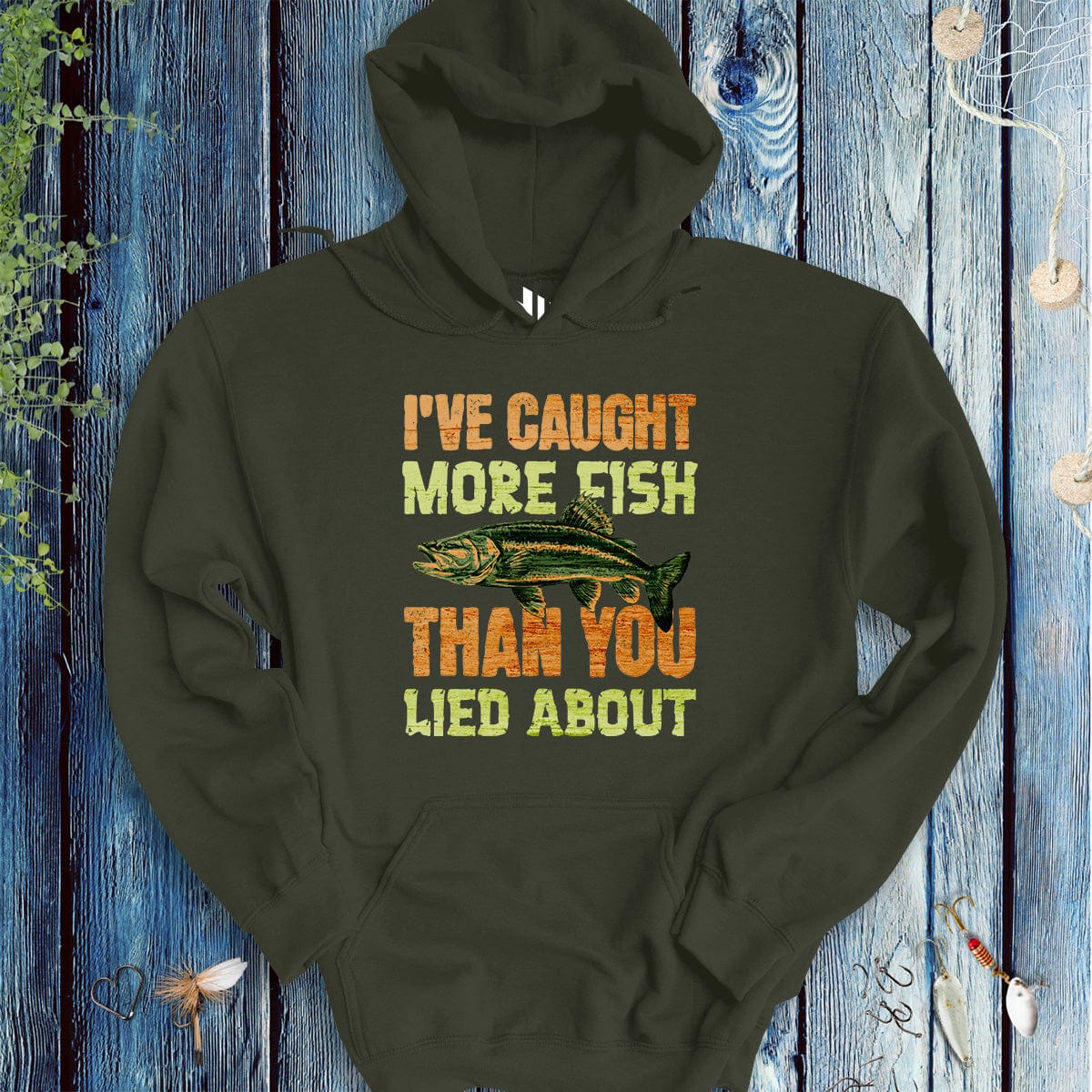 I've Caught More Fish Than You Lied About Hoodie-funny fishing t shirt-FISH-ROOM LLC