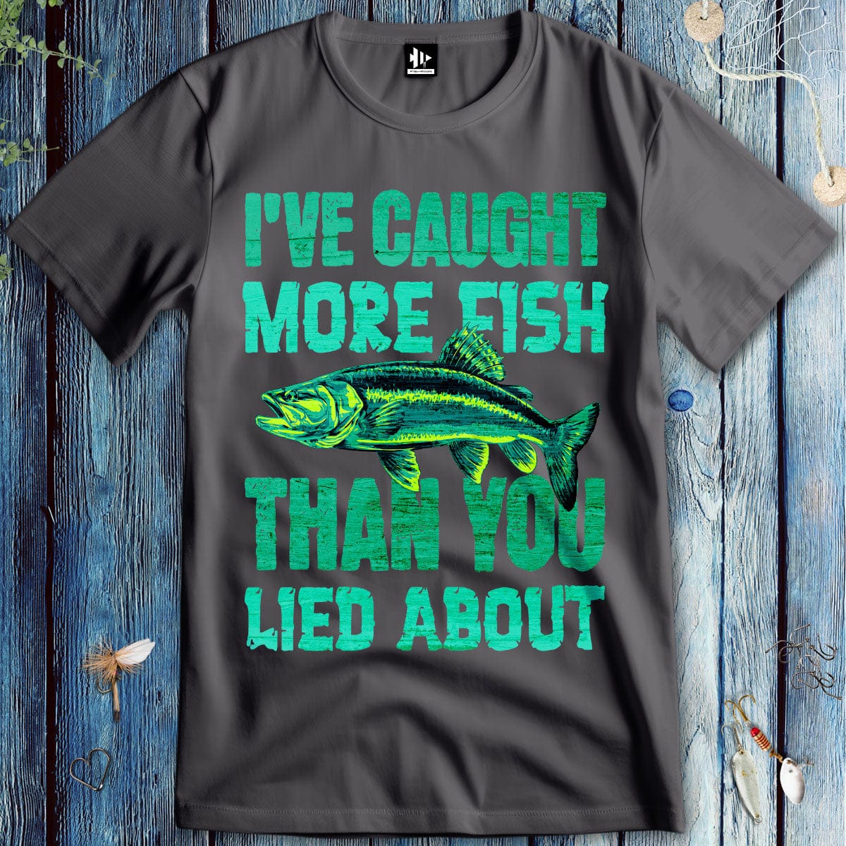 fish-room llc T-Shirt Charcoal / S I've Caught More Fish Than You Lied About T-Shirt