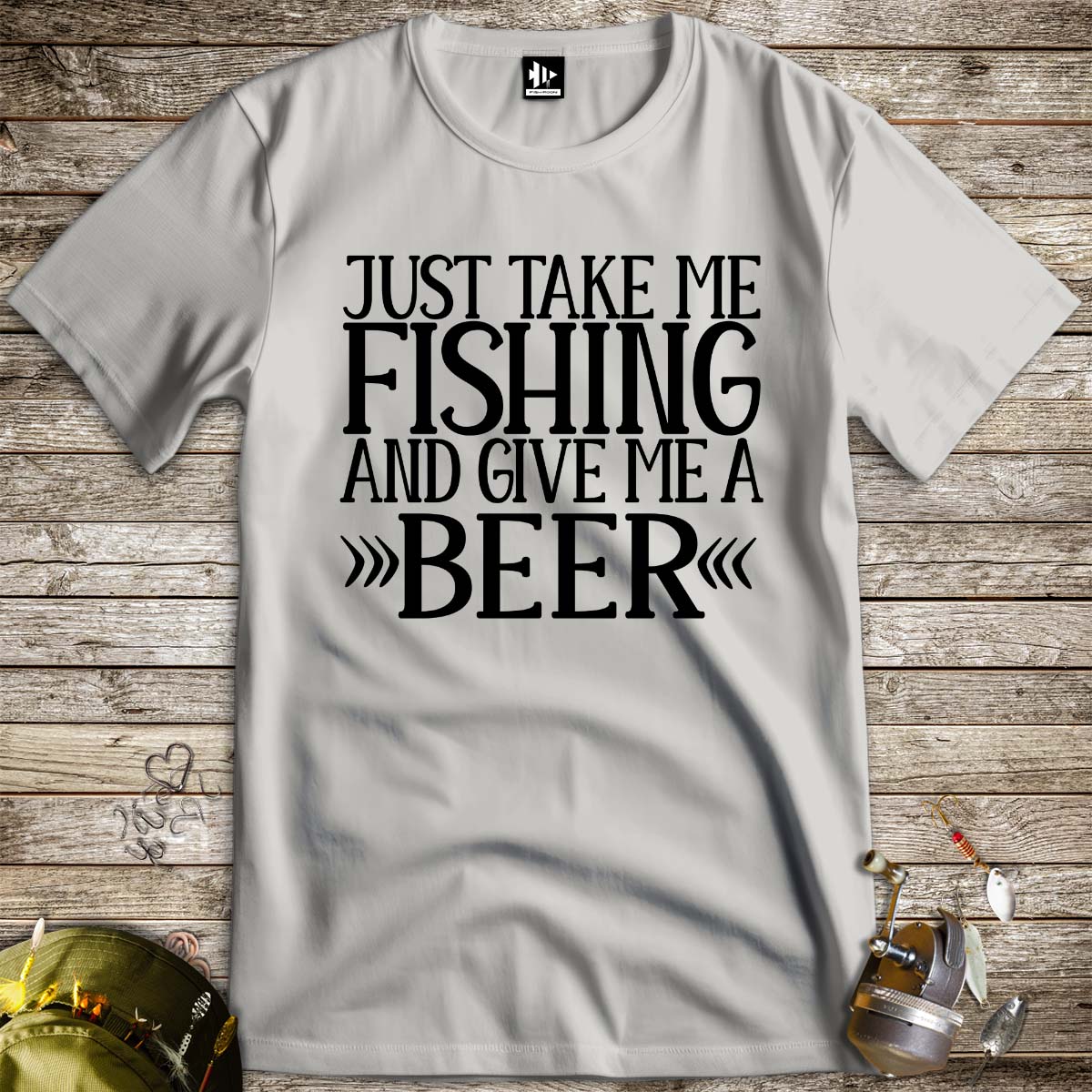 Just Take Me Fishing Tee-funny fishing t shirt-FISH-ROOM LLC