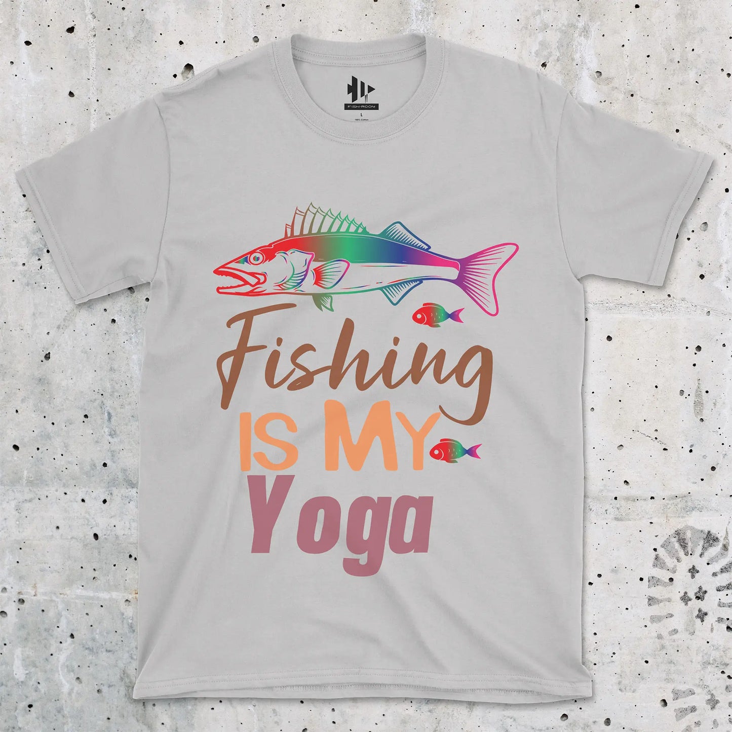 Ice Grey, Fishing Is My Yoga Tee – fish-room