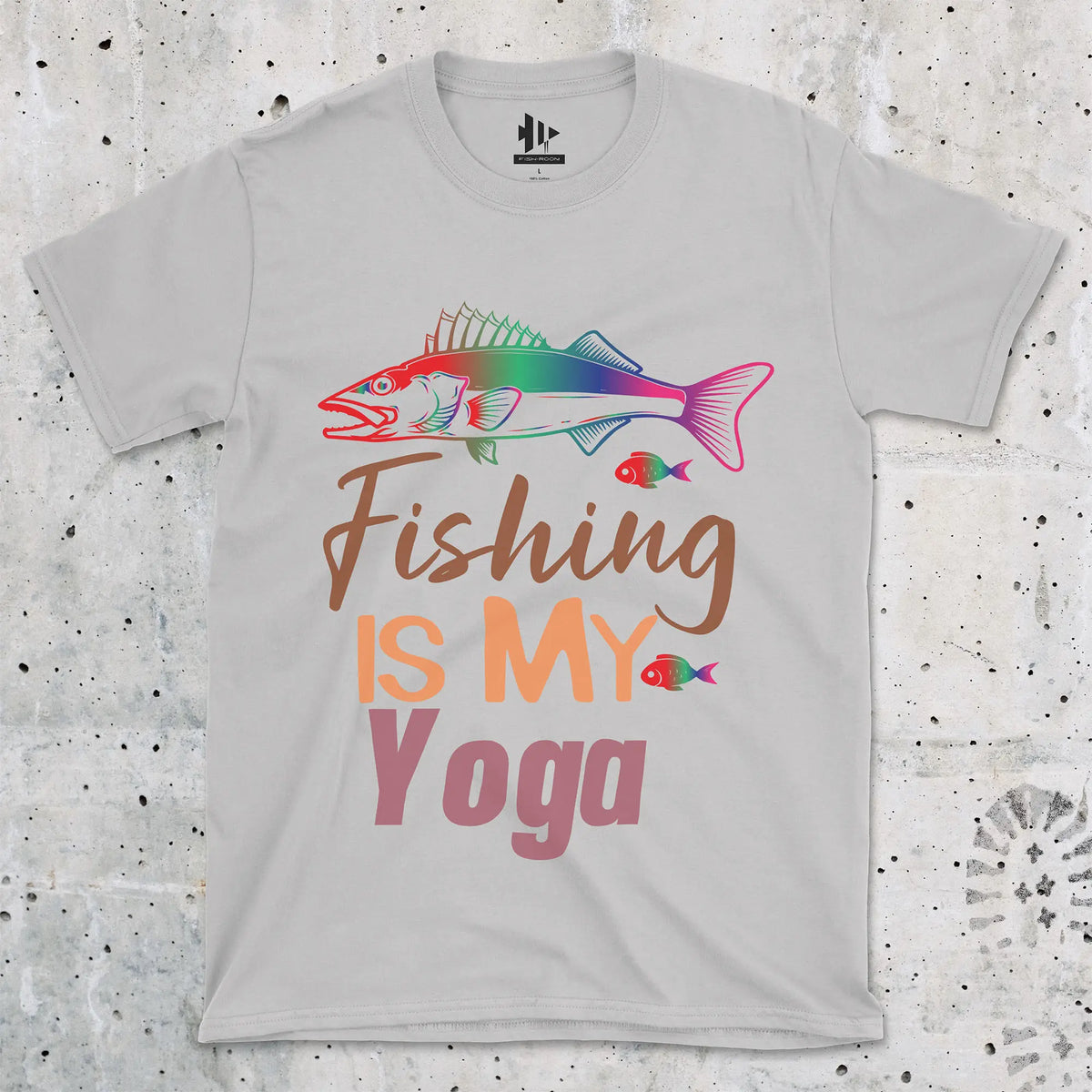 Ice Grey, Fishing Is My Yoga Tee – fish-room
