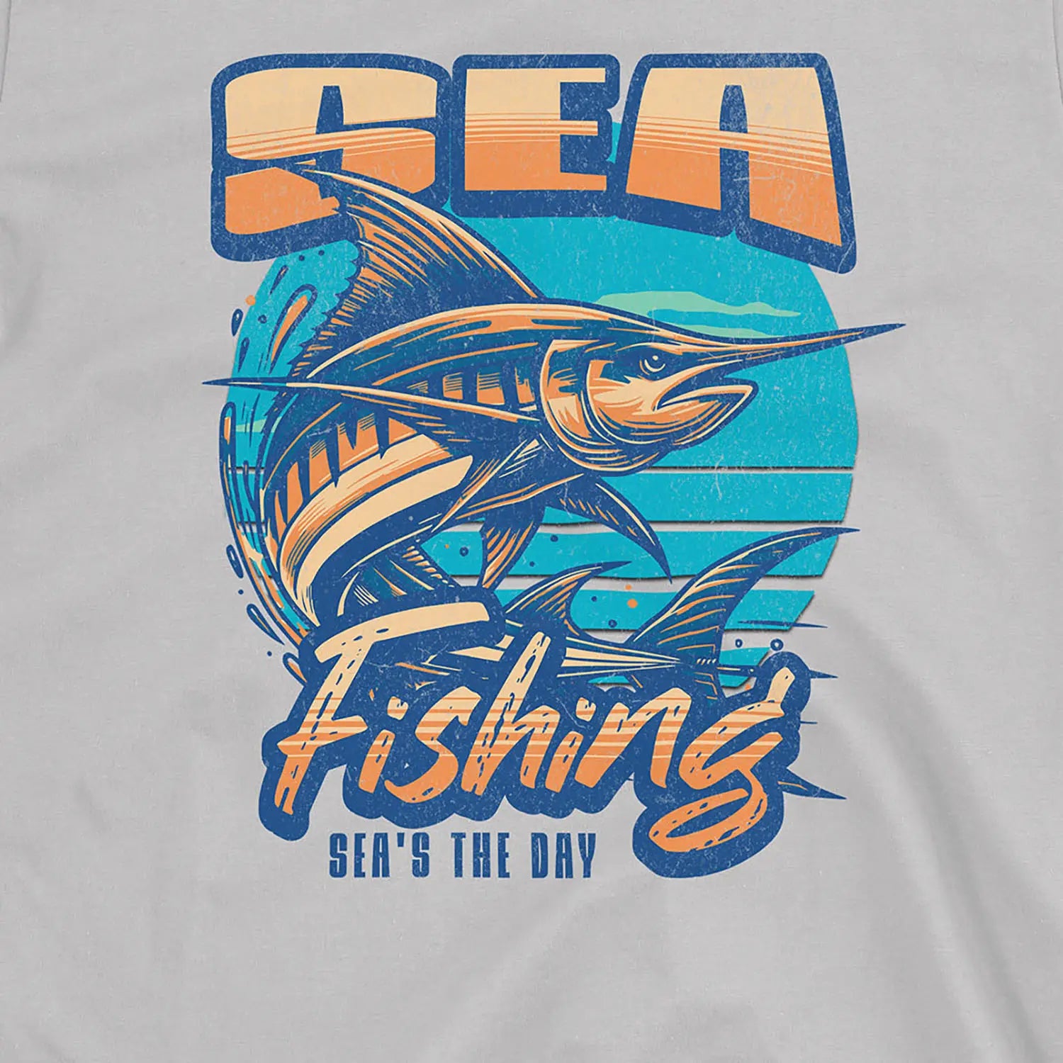 Ice Grey, Sea Fishing, Sea's the day  Tee – fish-room