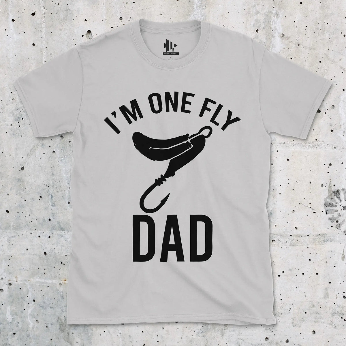 Ice Grey, I'm One Fly Dad Tee – fish-room