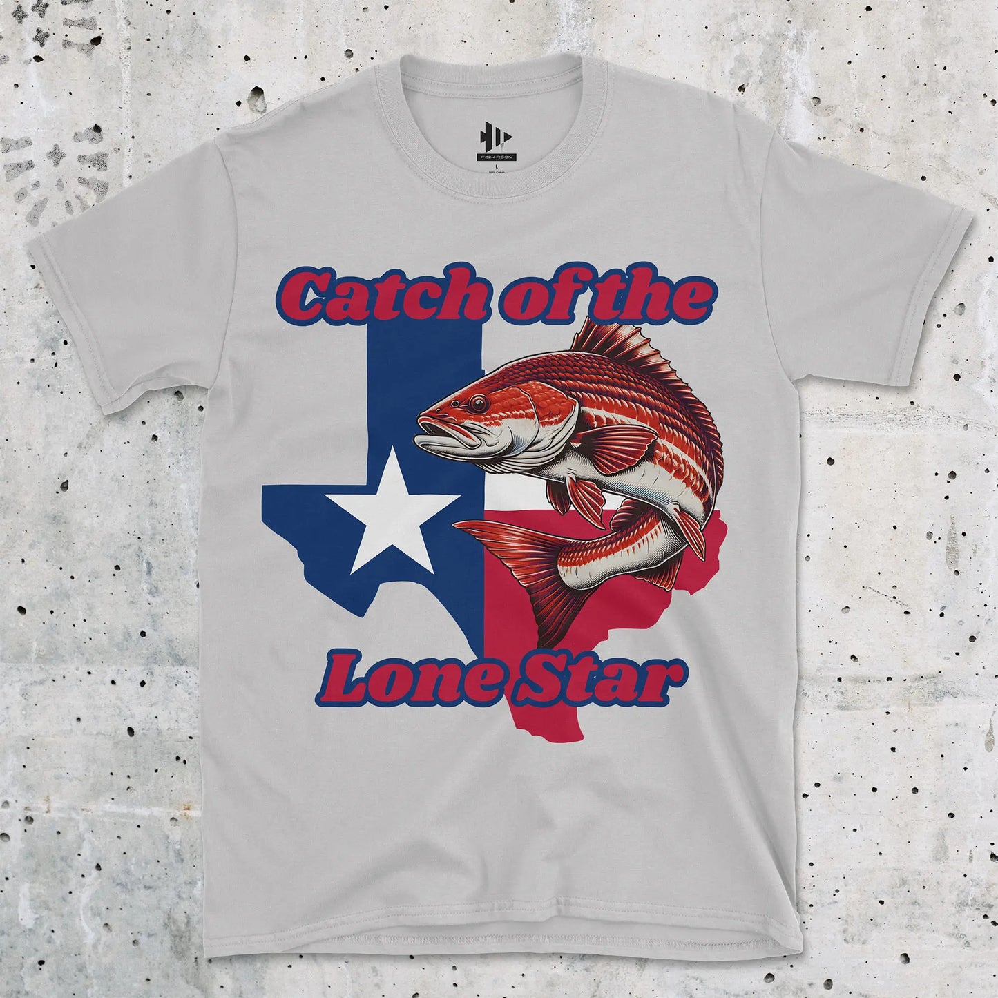Ice Grey, Catch of the Lone Star Tee – fish-room