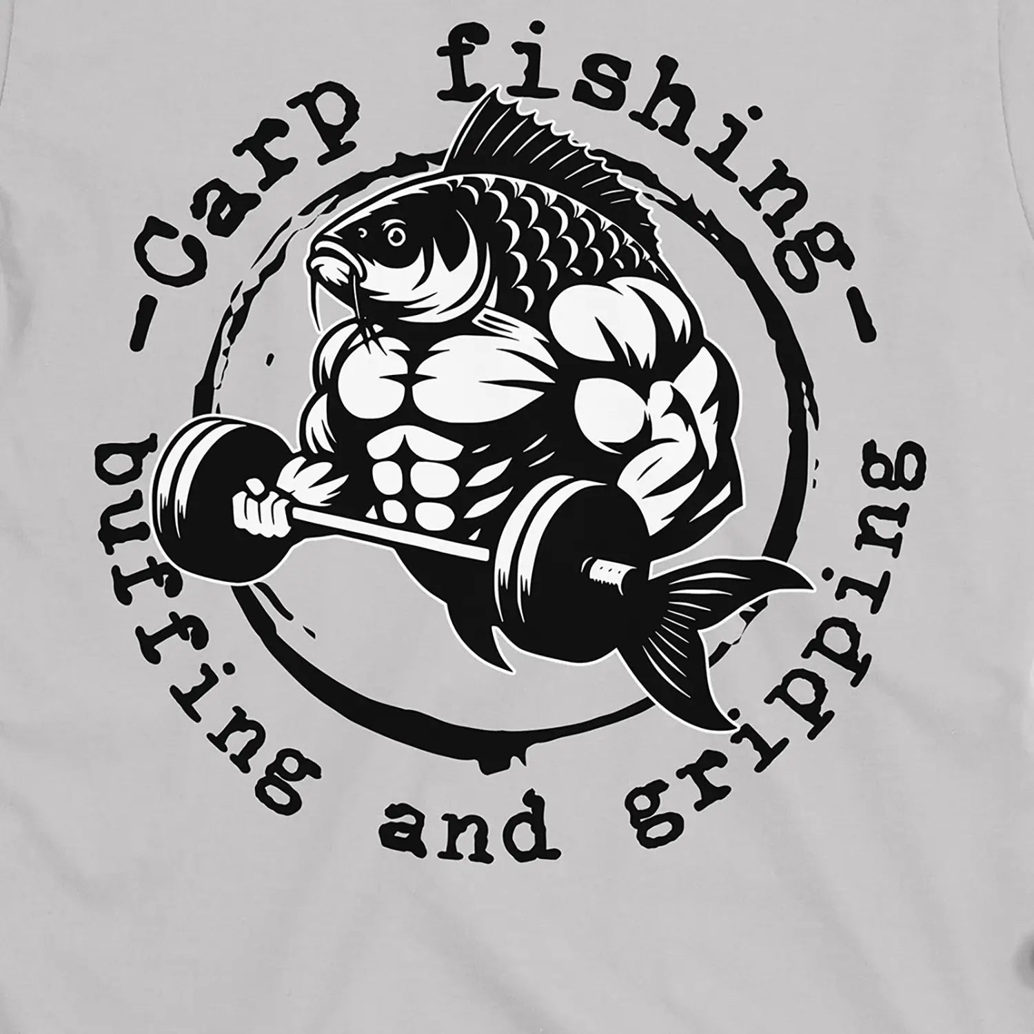 Ice Grey, Carp Fishing, Buffing and Gripping Tee – fish-room