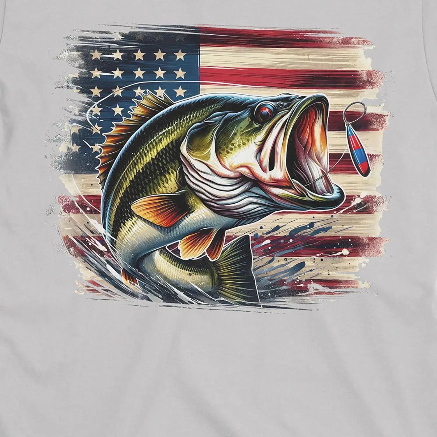 American Bass Tee Ice Grey T-Shirt