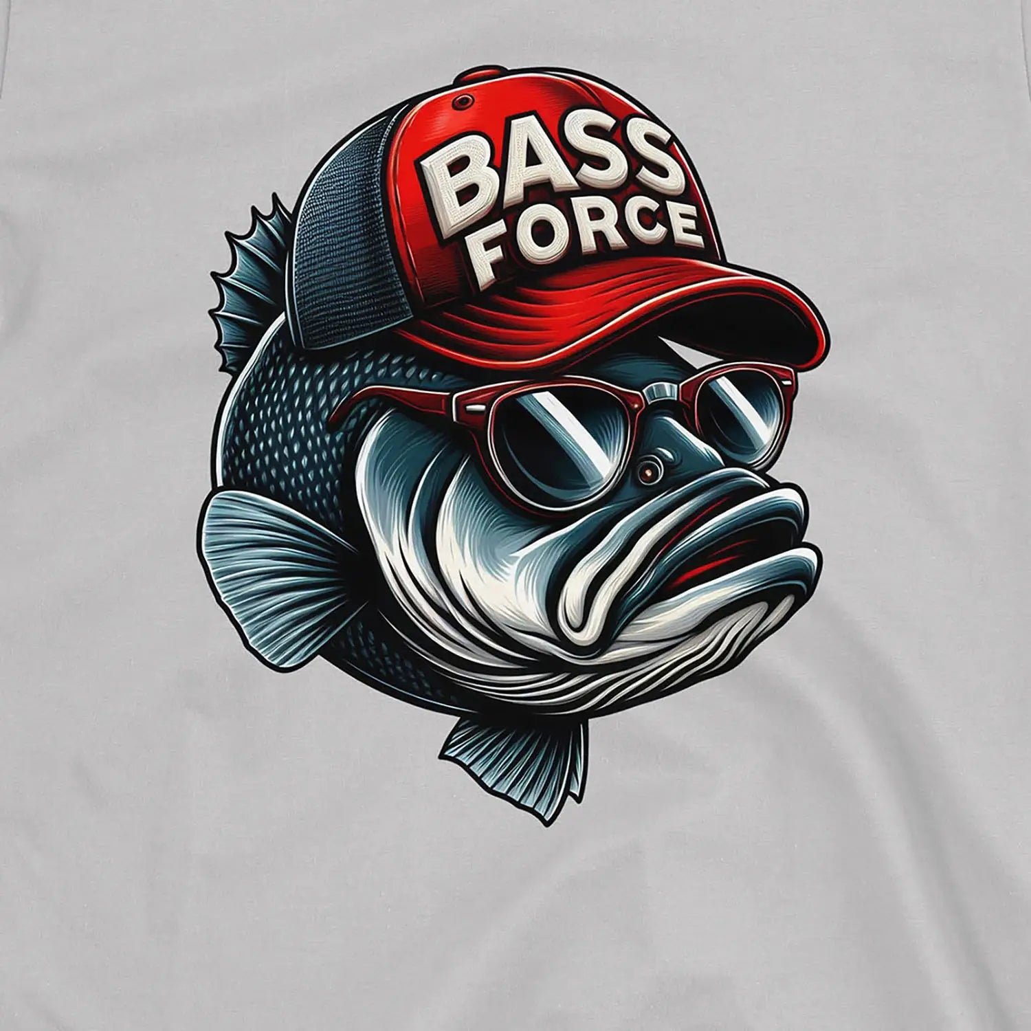 Ice Grey, Bass Force Tee – fish-room