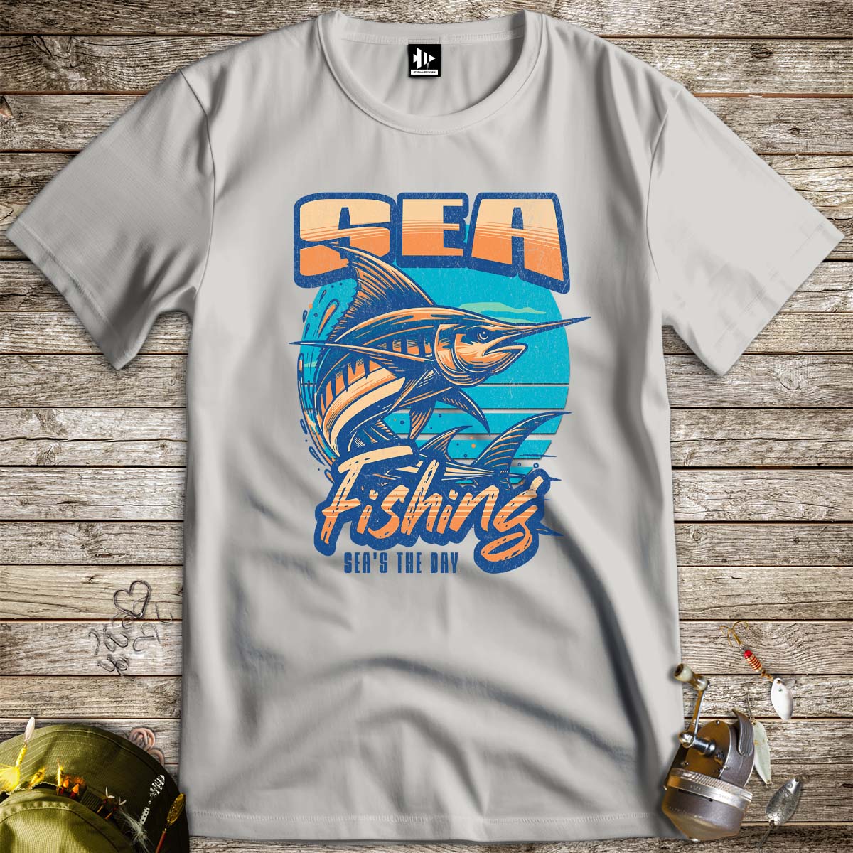 Sea Fishing, Sea's the day Tee-funny fishing t shirt-FISH-ROOM LLC