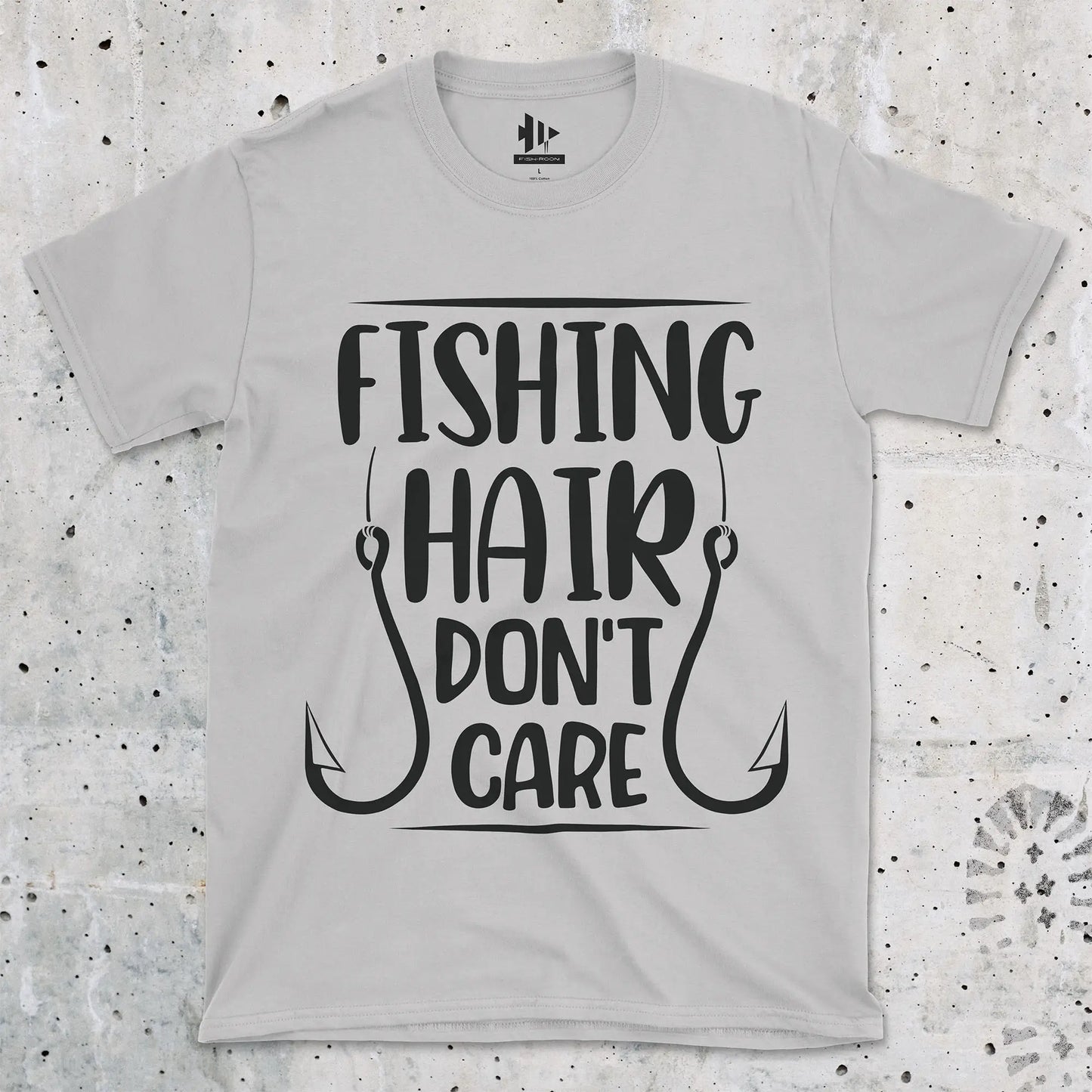 Ice Grey, Fishing Hair Don't Care Tee – fish-room