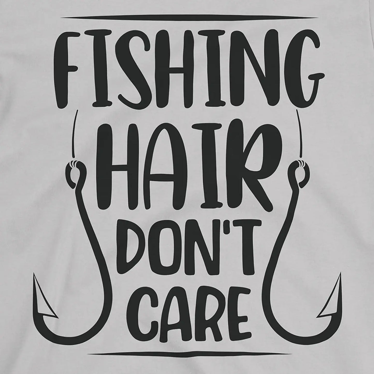 Ice Grey, Fishing Hair Don't Care Tee – fish-room