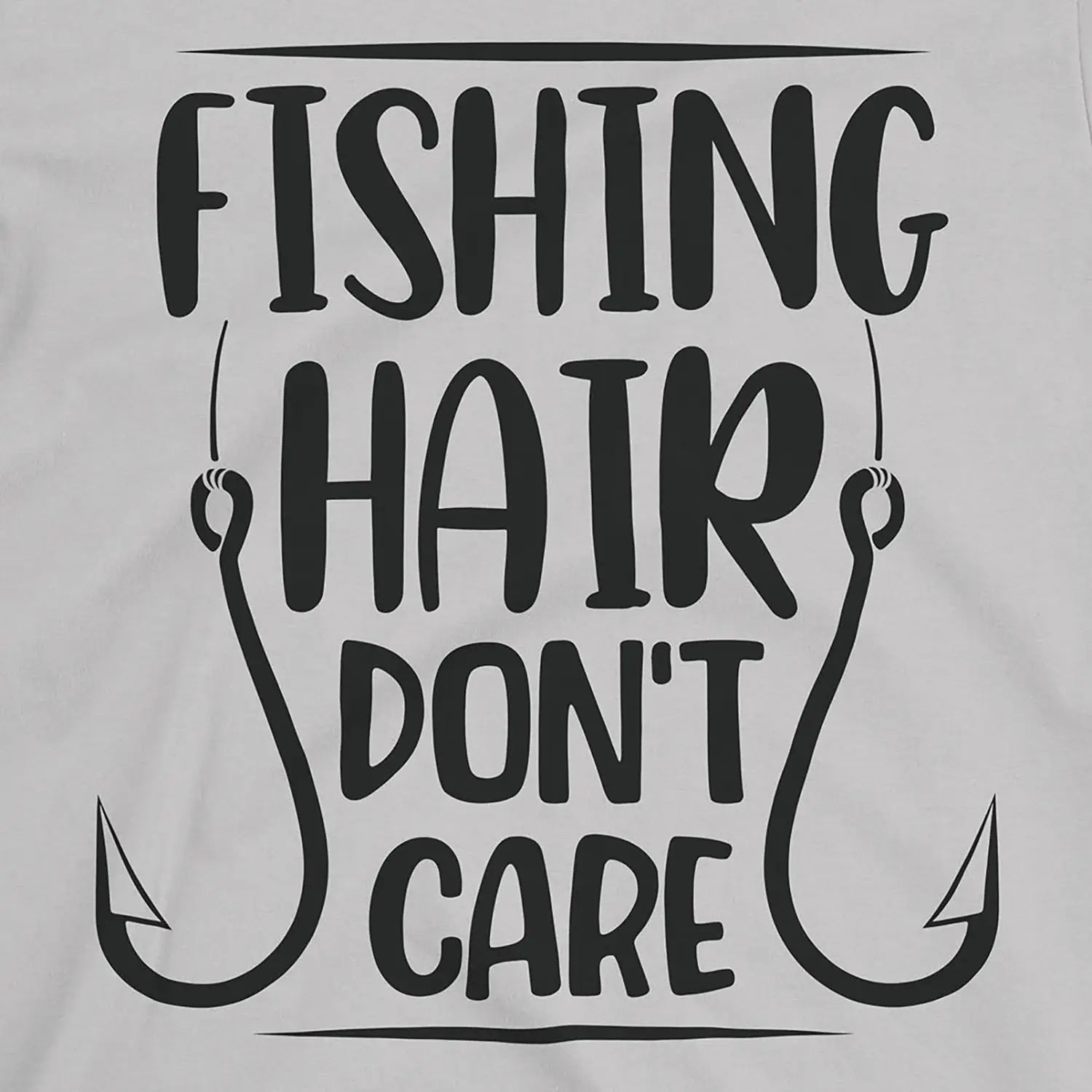Ice Grey, Fishing Hair Don't Care Tee – fish-room