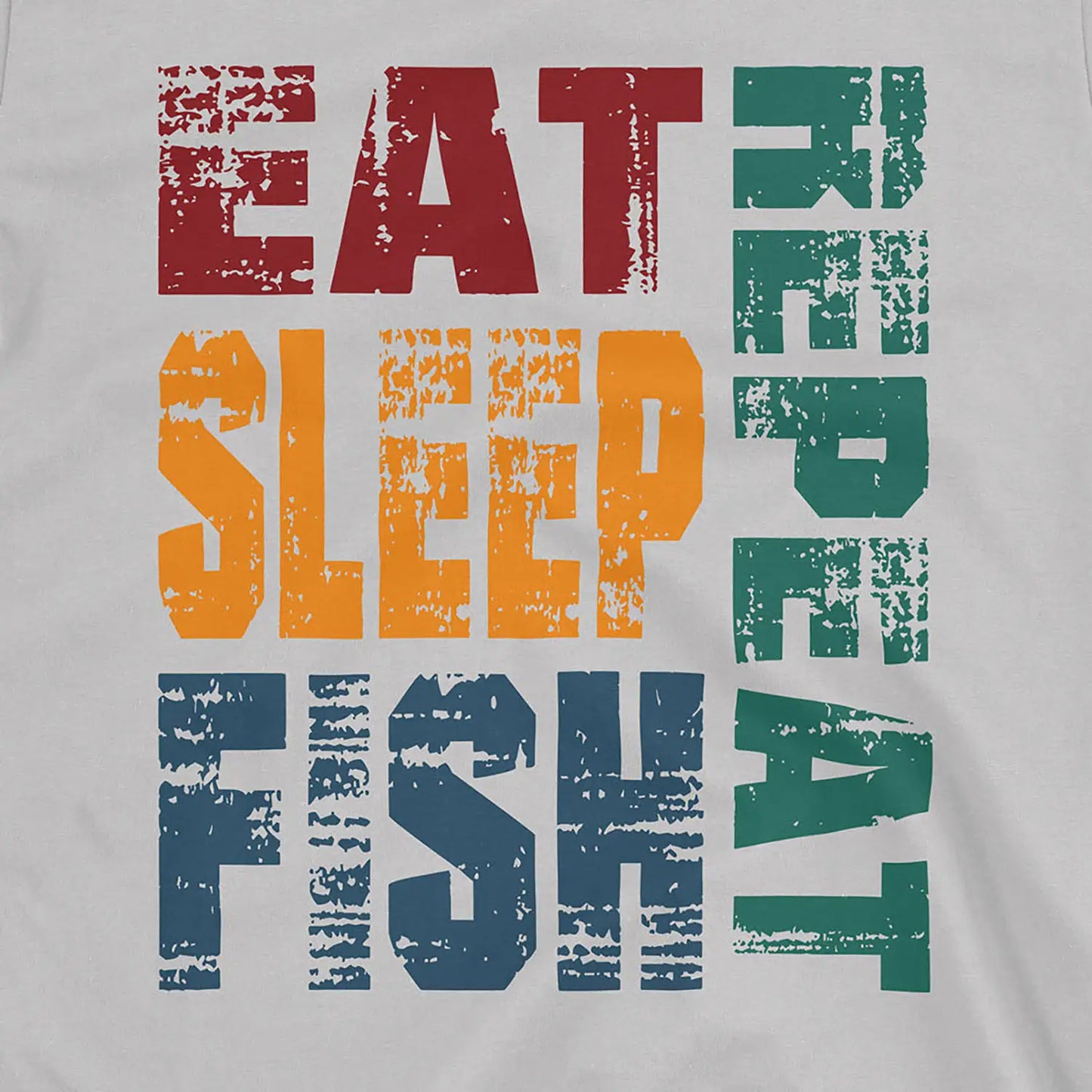 Ice Grey, Eat Sleep Fish Repeat  Tee – fish-room