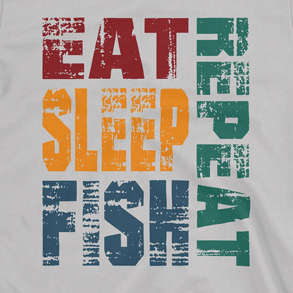 Ice Grey, Eat Sleep Fish Repeat  Tee – fish-room