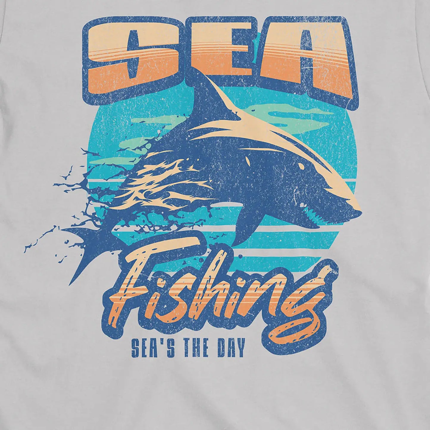 Ice Grey, Sea Fishing, Sea's the Day Shark Tee – fish-room