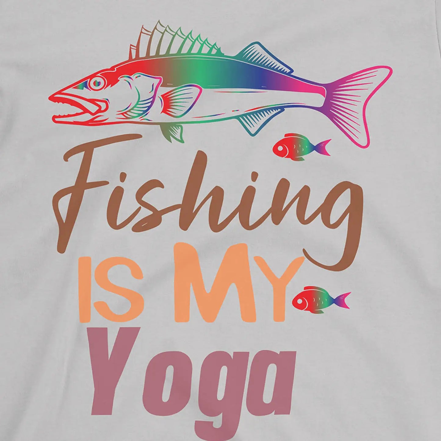 Ice Grey, Fishing Is My Yoga Tee – fish-room