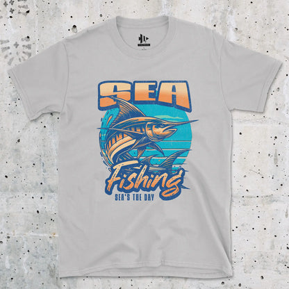 Ice Grey, Sea Fishing, Sea's the day  Tee – fish-room