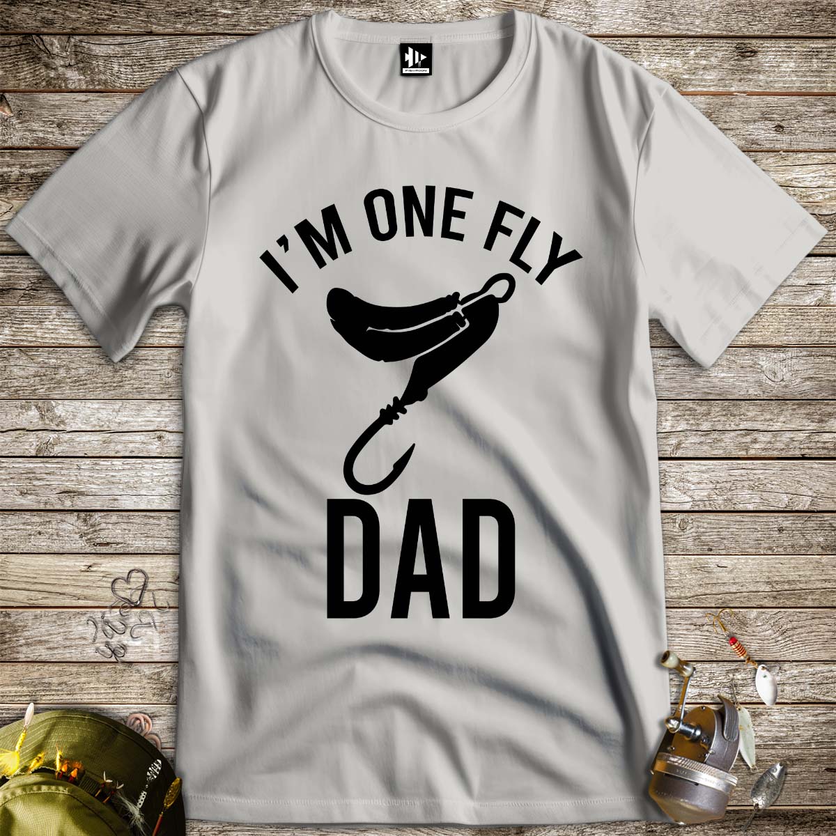 I'm One Fly Dad Tee-funny fishing t shirt-FISH-ROOM LLC