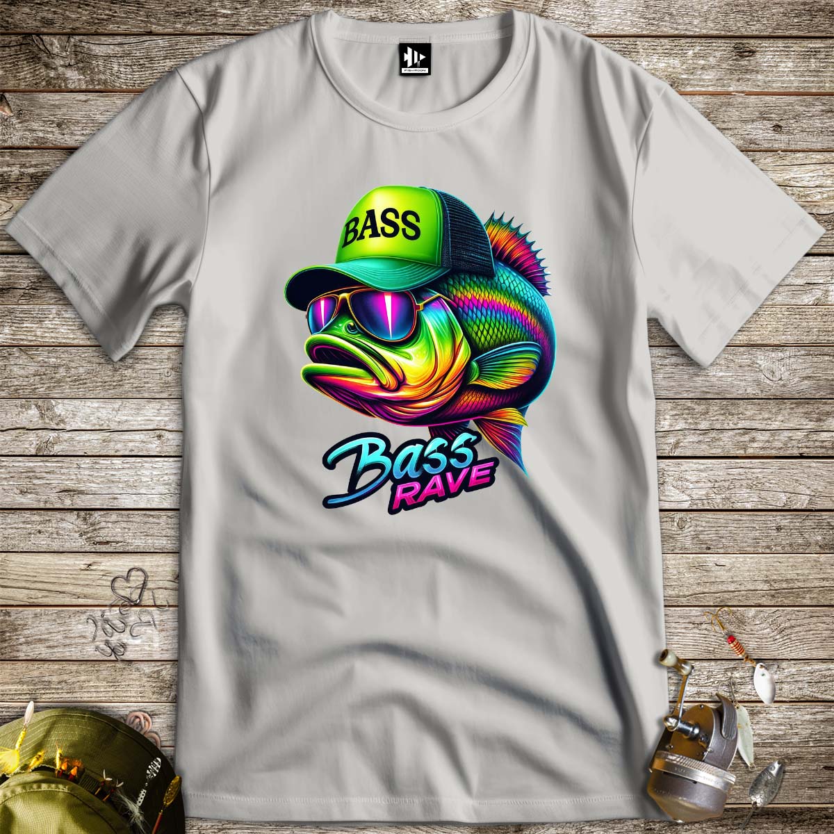 Bass Rave Tee-funny fishing t shirt-FISH-ROOM LLC