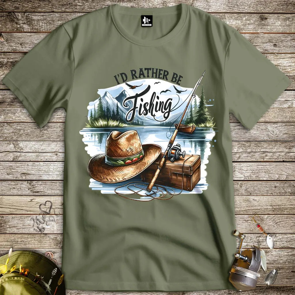 I'd Rather Be Fishing Tee - FISH - ROOM LLC