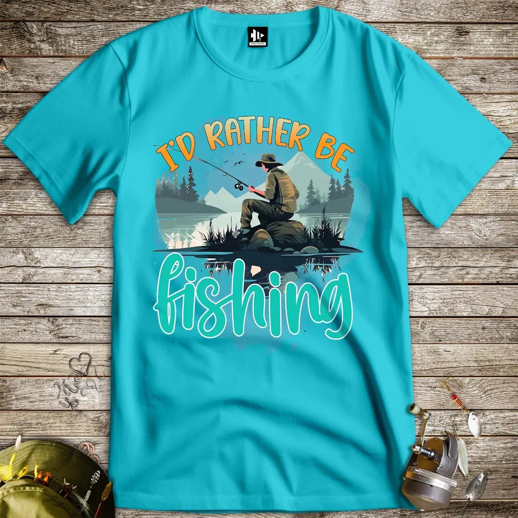 I'd Rather Be Fishing Tee - FISH - ROOM LLC