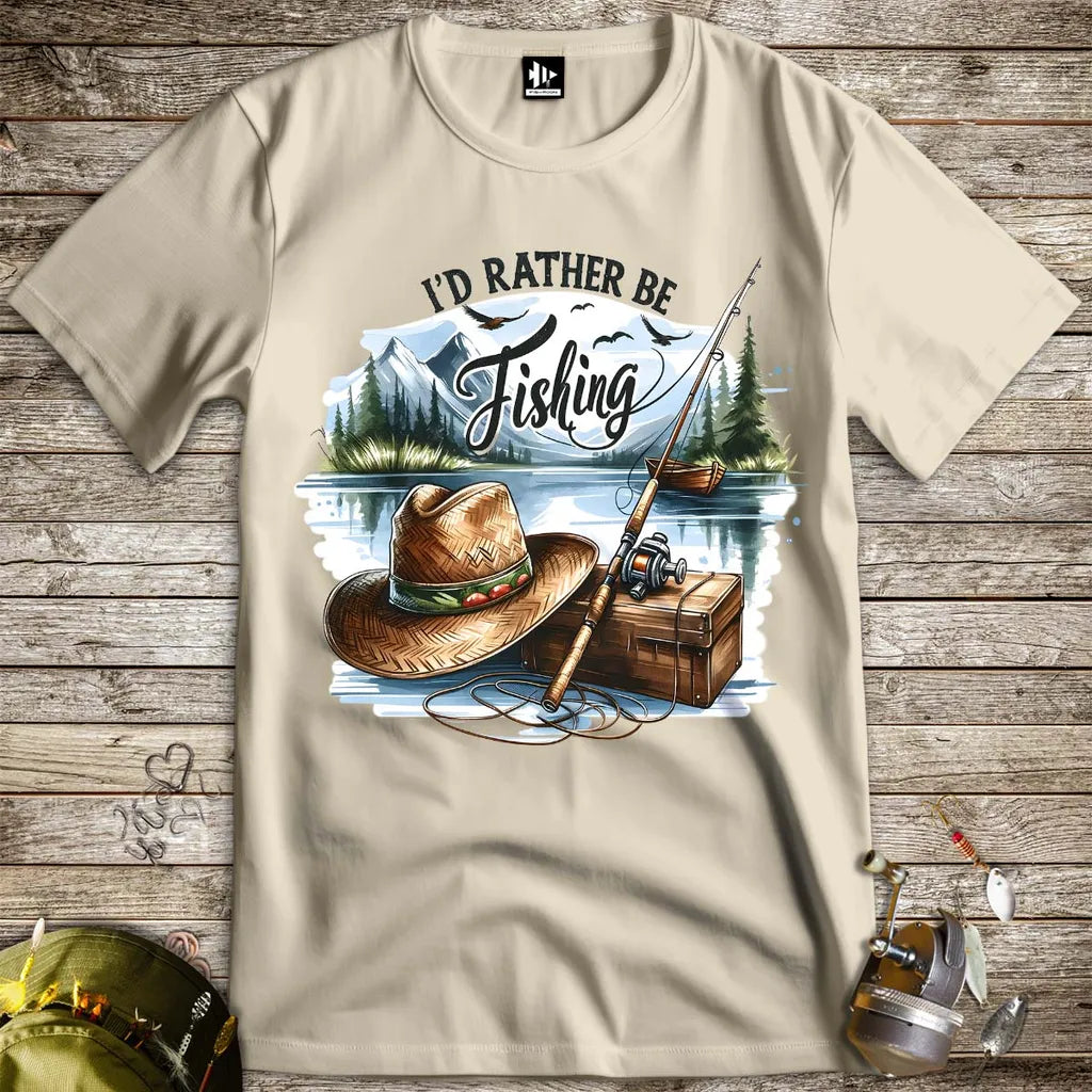 I'd Rather Be Fishing Tee - FISH - ROOM LLC