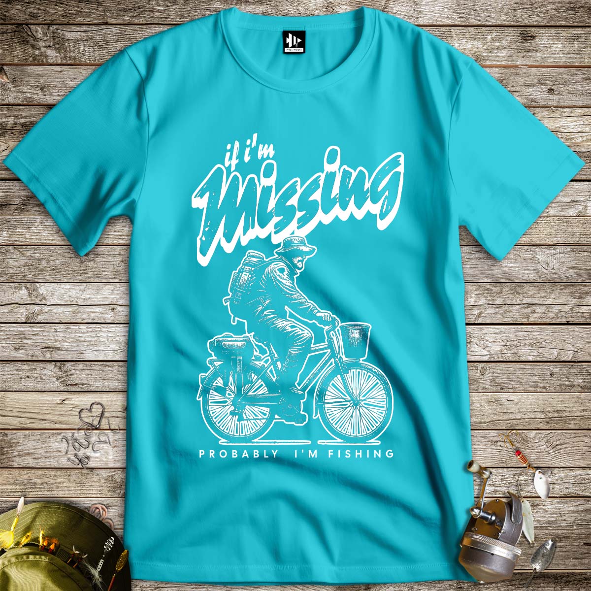 If I'm Missing, Probably I'm Fishing Tee - FISH - ROOM LLC