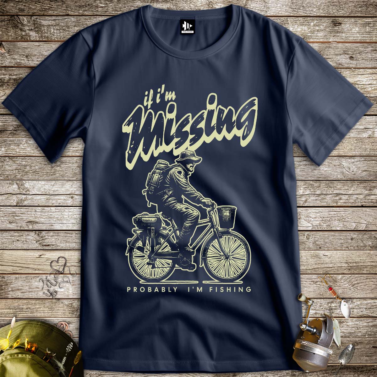 If I'm Missing, Probably I'm Fishing Tee - FISH - ROOM LLC