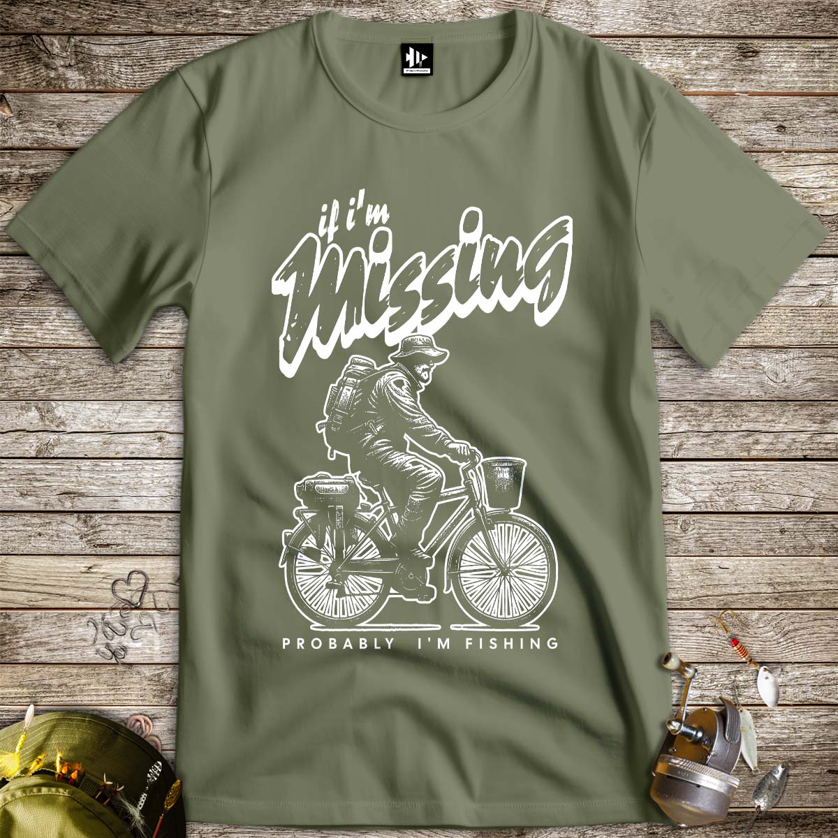 If I'm Missing, Probably I'm Fishing Tee - FISH - ROOM LLC