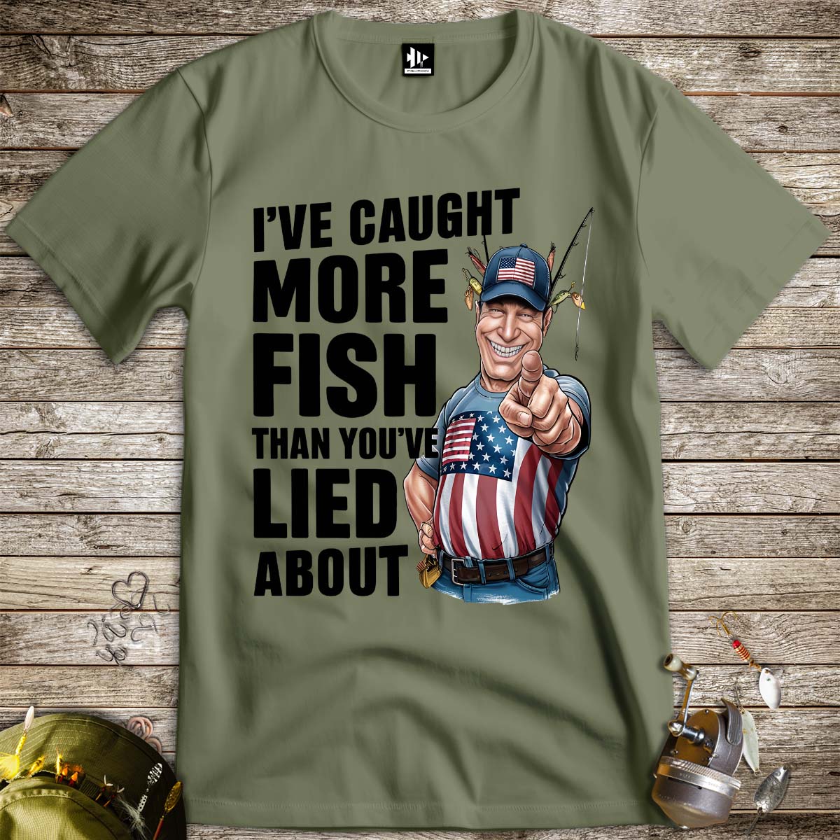 I've Caught More Fish Than You Lied About USA Tee - FISH - ROOM LLC