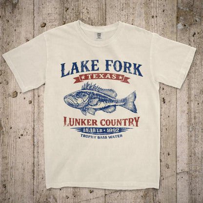 Ivory, Lake Fork Record Bass Tee – fish-room