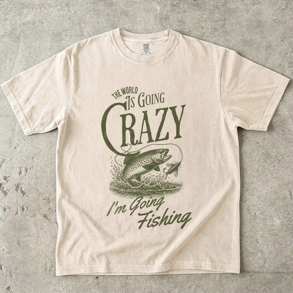 Ivory, The World Is Going Crazy Tee – fish-room