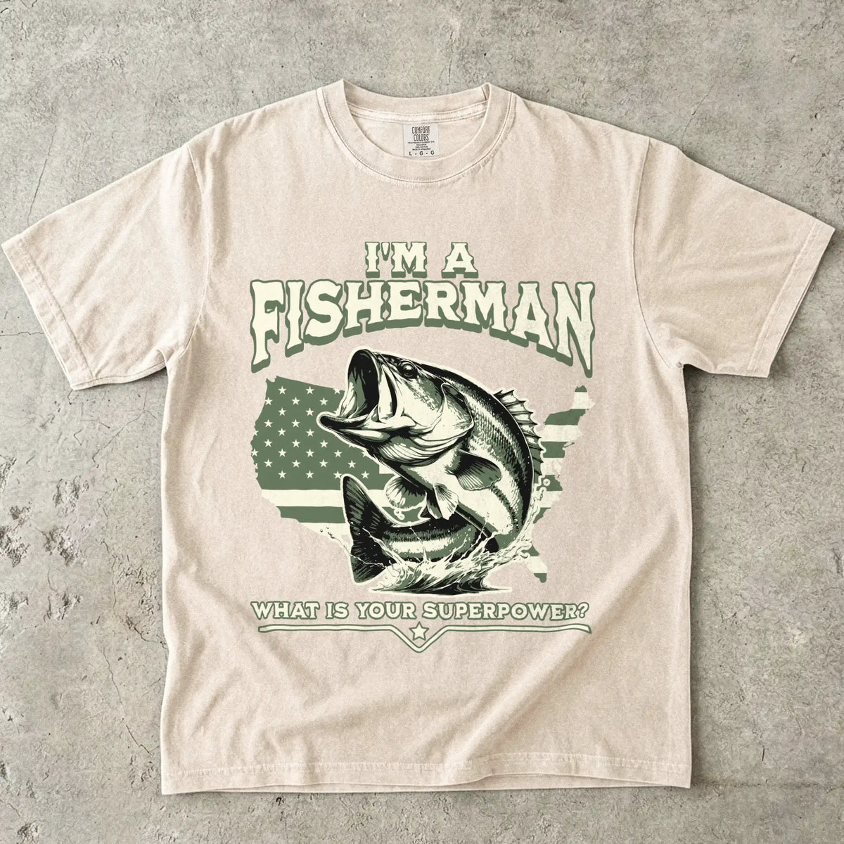 Ivory, Fisherman Superpower T-Shirt – fish-room