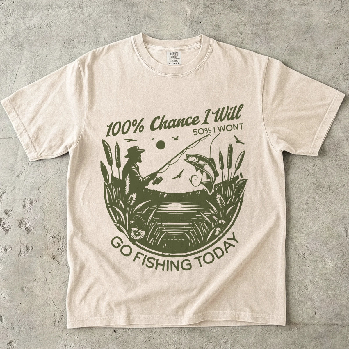 100% Fishing Day T-Shirt