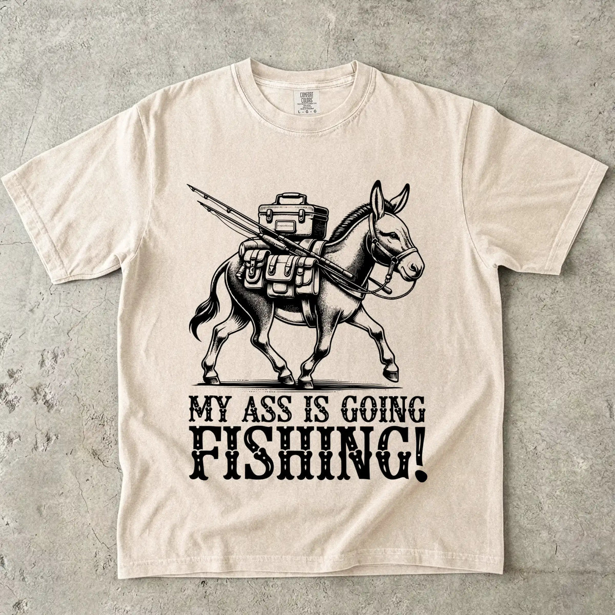 Ivory, My Ass is Going Fishing! Tee – fish-room
